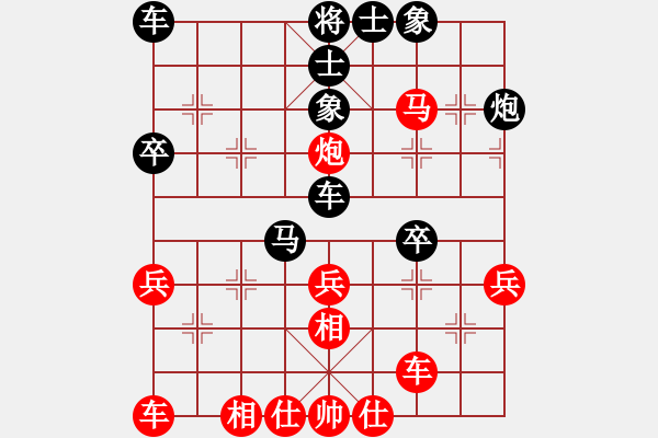 象棋棋譜圖片：分紅比例符合技術(shù)開 勝 師傅 - 步數(shù)：40 