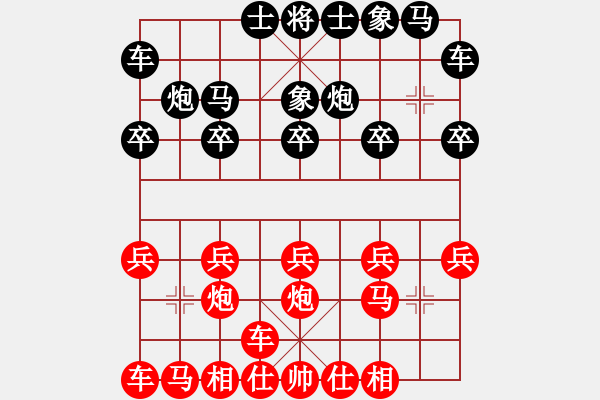 象棋棋谱图片：上海金外滩象棋队 董嘉琦 和 云南省棋牌运动管理中心 孙文 - 步数：10 