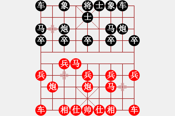 象棋棋譜圖片：無錯書[紅] -VS- 十四呀哥[黑] - 步數：10 