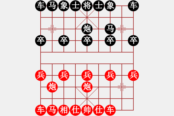 象棋棋譜圖片：棋友-魚aiq鳥[575644877] -VS- 小雨[1085570254] - 步數(shù)：10 