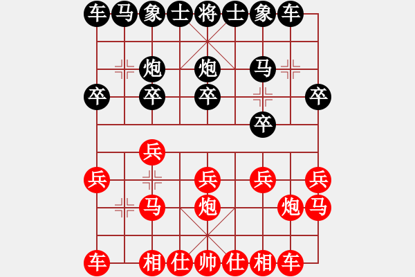 象棋棋譜圖片：廣東省 梁阮懿 勝 新疆維吾爾自治區(qū) 馬玉秀 - 步數(shù)：10 