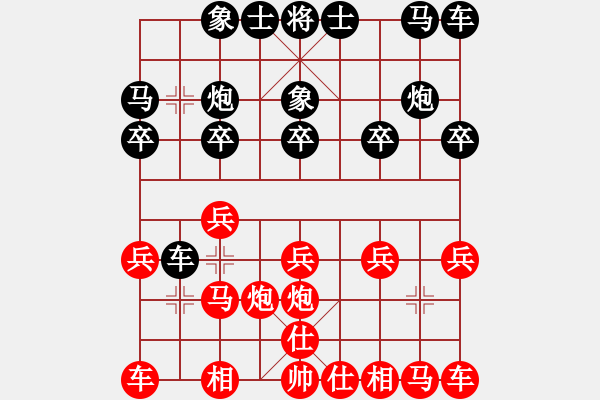 象棋棋譜圖片：光頭棋魔(日帥)-和-郭宇(9段) - 步數(shù)：10 