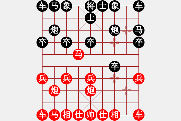 象棋棋譜圖片：仙人指路對(duì)卒底炮  （紅天馬行空）   北國佳誠(9星)-和-問情(地煞) - 步數(shù)：10 