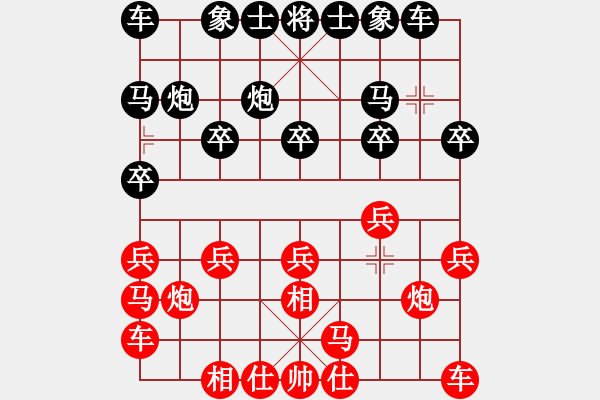 象棋棋谱图片：第79局 首都蒙目战六将（第1台） - 步数：10 