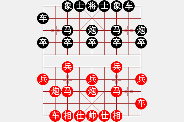 象棋棋譜圖片：七路兵對三步虎轉(zhuǎn)列炮黑橫車紅橫車 - 步數(shù)：13 