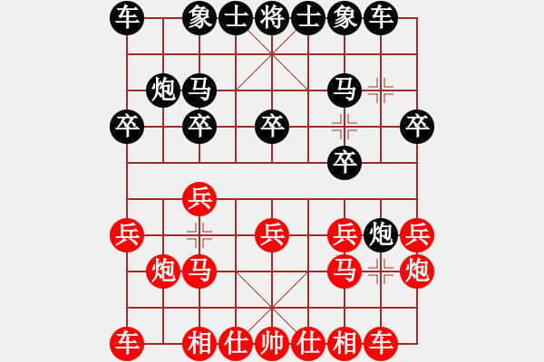 象棋棋譜圖片：紐約孟建(2段)-和-謝文東(3段) - 步數(shù)：10 