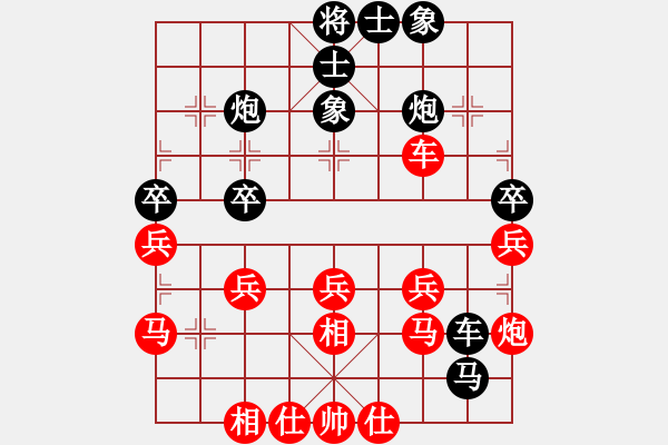 象棋棋譜圖片：芳草的承諾[紅] -VS- ゞ★-白云 [黑](鐵19兵對(duì)局) - 步數(shù)：50 