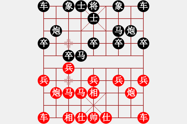 象棋棋譜圖片：右江殺手(8段)-和-鐵蛇許紅(9段) - 步數(shù)：10 