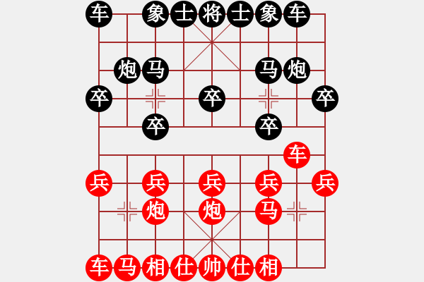 象棋棋譜圖片：乒乓球[紅] -VS- 負(fù)分太后 魚[黑]（2） - 步數(shù)：10 