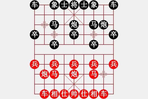 象棋棋譜圖片：內(nèi)蒙開魯縣(4段)-和-龍族金屬龍(1段) - 步數(shù)：10 