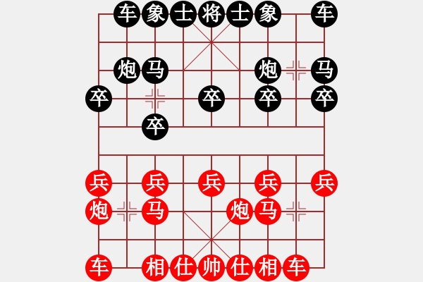 象棋棋譜圖片：河北閻文清 (和) 火車頭楊德琪 (1998.12.15于深圳) - 步數(shù)：10 