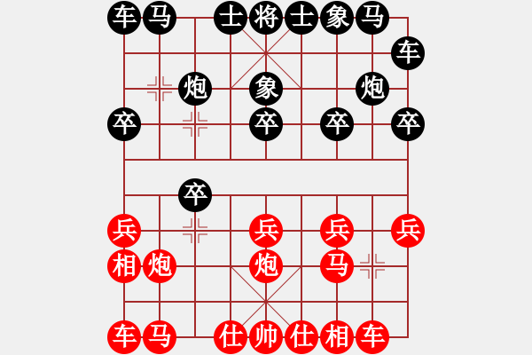 象棋棋譜圖片：深圳市群眾體育促進中心 萬科 勝 黑龍江省社體與棋牌中心 王平川 - 步數(shù)：10 