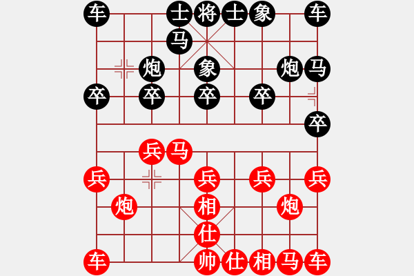 象棋棋譜圖片：劉心敏 先和 蘇自勇 - 步數(shù)：10 