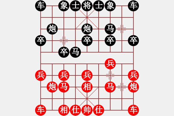 象棋棋譜圖片：第11輪 第06臺 安徽 張志剛 先勝 義烏 王化彬 - 步數：10 