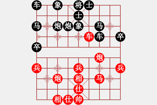 象棋棋譜圖片：懶惰的小豬[2323342080] -VS- 象棋大師[2660340203] - 步數(shù)：40 