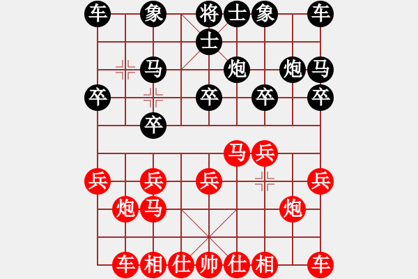 象棋棋譜圖片：欺人之心致完敗---虞美人(6級(jí))-勝-痛快(9級(jí)) - 步數(shù)：10 