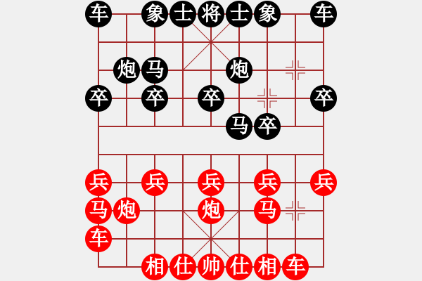 象棋棋譜圖片：一刀清月[545301895] -VS- 綠水[1053179139] - 步數(shù)：10 