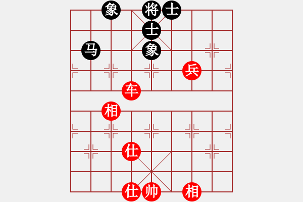 象棋棋谱图片：顺炮布局－红炮八平六变例实战对局8 - 步数：100 