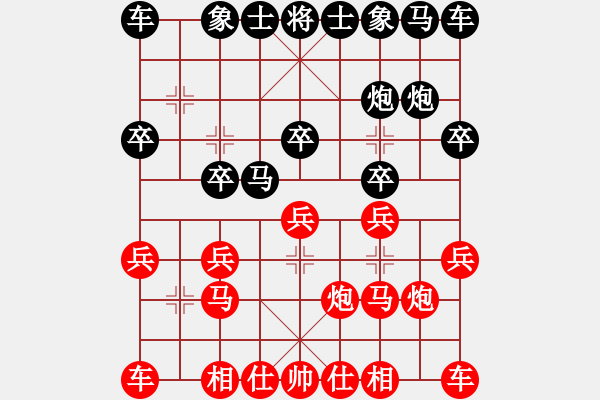 象棋棋譜圖片：晚出車 - 步數(shù)：10 