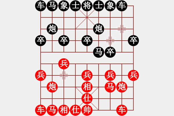 象棋棋譜圖片：芳棋(純人下棋)[893812128] -VS- 老高[2534539807] - 步數(shù)：10 