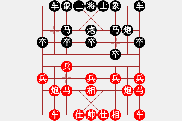 象棋棋譜圖片：王天一**石斛蘭[紅] -VS- 輝哥[黑] - 步數(shù)：10 