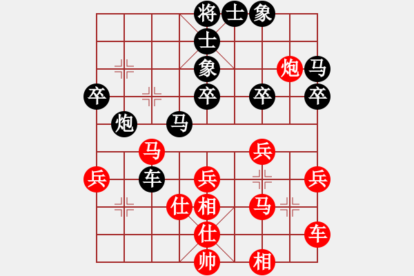 象棋棋譜圖片：1007局 A40- 起馬局-BugChess Plus 19-07-08 x64(23層) (先 - 步數(shù)：40 