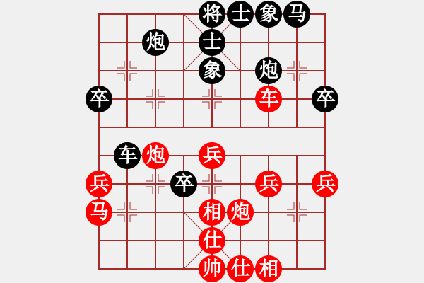 象棋棋譜圖片：瓜瓜是蛋蛋(人王)-負-夢從此逝(至尊) - 步數(shù)：40 