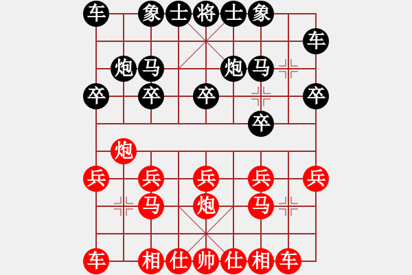 象棋棋譜圖片：黑龍江省 張弘 勝 廣西壯族自治區(qū) 陳益凡 - 步數(shù)：10 