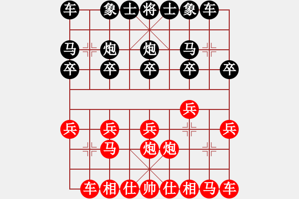 象棋棋譜圖片：九霄神怒[364545296] 后負(fù) 彩衣[1150645598] - 步數(shù)：10 