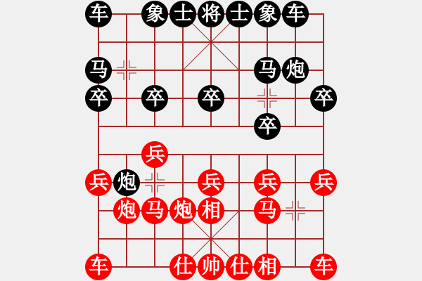 象棋棋譜圖片：楊新 先勝 章磊 - 步數(shù)：10 