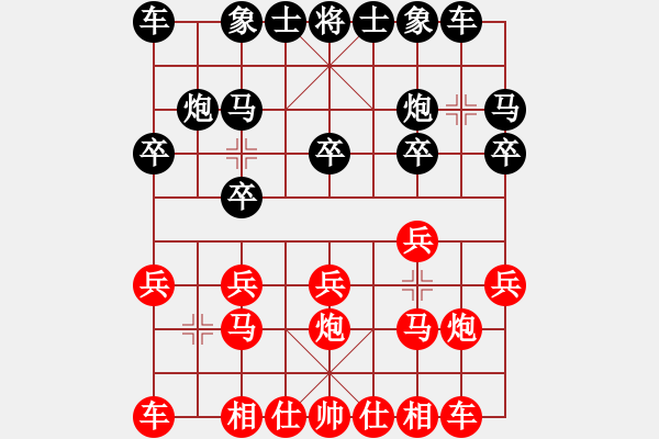 象棋棋譜圖片：仙人指路轉(zhuǎn)左中炮對(duì)卒底炮 大佛像(風(fēng)魔)-勝-白衣渡江(風(fēng)魔) - 步數(shù)：10 