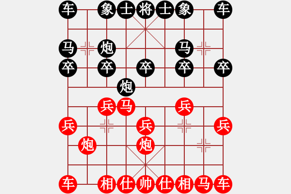 象棋棋譜圖片：品棋云中夜 -VS- 飛翔 - 步數(shù)：10 