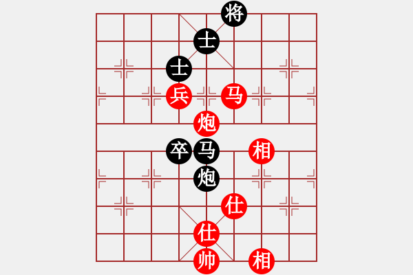 象棋棋谱图片：第五轮 长安边小强先和蓝田张佗 - 步数：108 