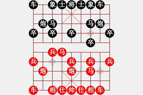 象棋棋譜圖片：何醒武二先勝 趙坤 - 步數(shù)：10 