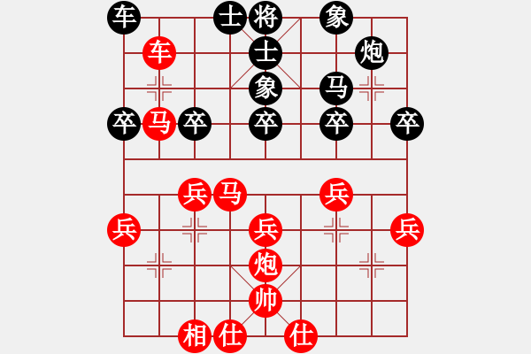 象棋棋譜圖片：霸者之劍(月將)-勝-哥哥是山(1段) - 步數(shù)：40 