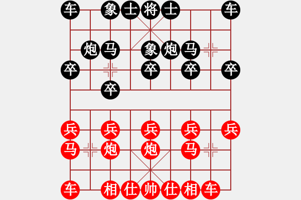 象棋棋譜圖片：輸棋如麻(4段)-勝-閃電手(8段) - 步數(shù)：10 