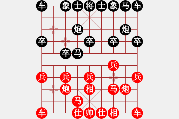 象棋棋譜圖片：第1輪6臺 山西省大同市劉忠義先和山西省太原市張致忠 - 步數(shù)：10 