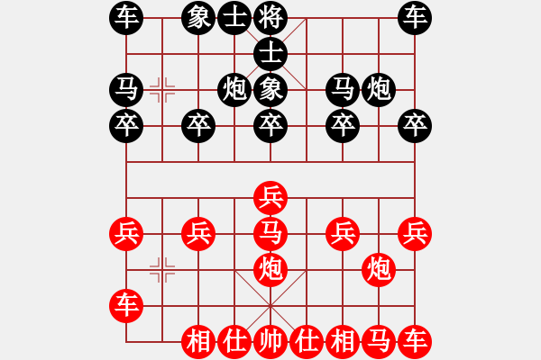 象棋棋譜圖片：橫才俊儒[紅] -VS- 靜靜[331469394][黑]（端午節(jié)） - 步數(shù)：10 