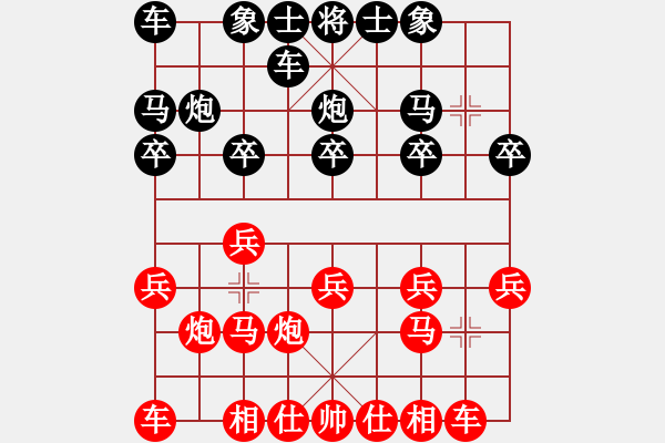 象棋棋譜圖片：年輕工作室[業(yè)余五級(jí)] -先勝- wfh [業(yè)余四級(jí)] - 步數(shù)：10 