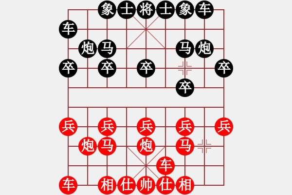 象棋棋譜圖片：中原棋藝(0舵)-負-棄車成殺(0舵) - 步數(shù)：10 