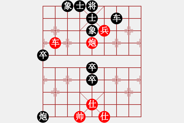 象棋棋譜圖片：中原棋藝(0舵)-負-棄車成殺(0舵) - 步數(shù)：80 