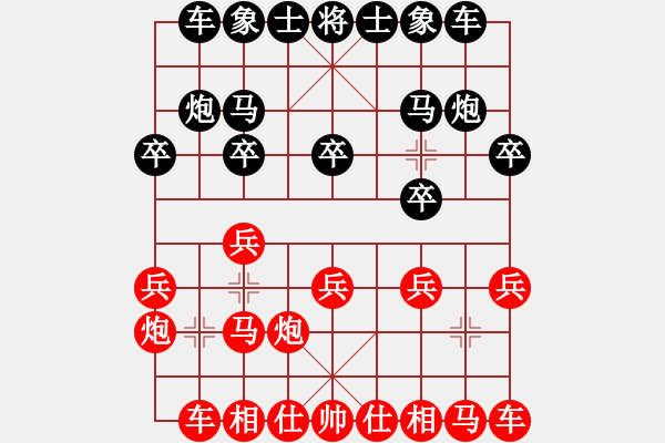 象棋棋谱图片：张江 先胜 金松 - 步数：10 