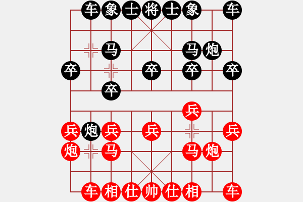 象棋棋譜圖片：破軍(天帝)-勝-品棋冬雪(人王) - 步數(shù)：10 