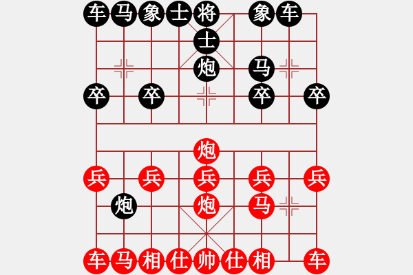 象棋棋譜圖片：天下一枝笛[2413169506] -VS- 嘴角揚(yáng)揚(yáng)[50129759] - 步數(shù)：10 