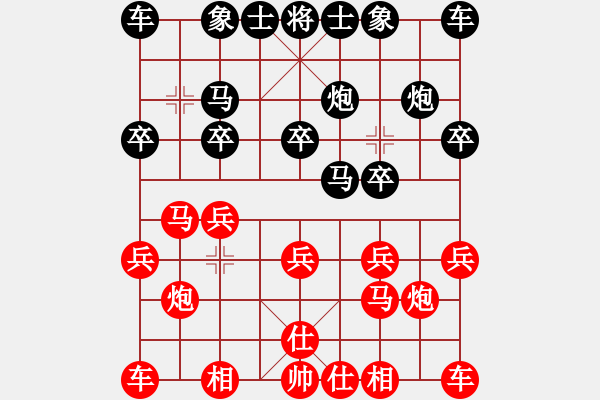 象棋棋譜圖片：白開水[906904611] -VS- ‖棋家軍‖[474177218] - 步數(shù)：10 