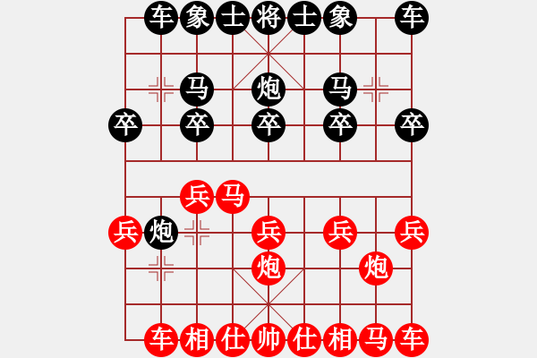 象棋棋譜圖片：桂林將帥(2段)-勝-泗洪堂主(3段) - 步數(shù)：10 