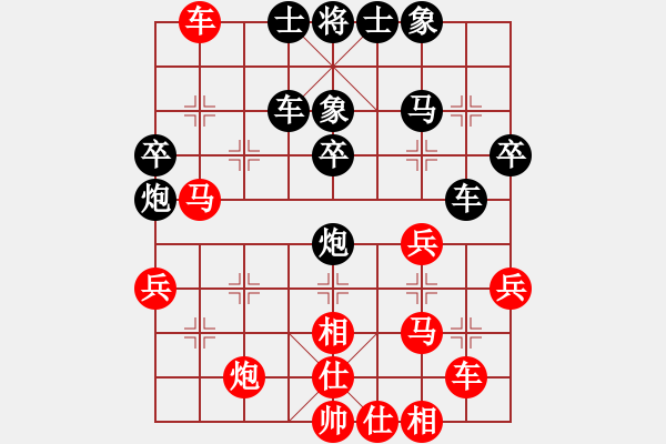 象棋棋譜圖片：東方無心刀(電神)-負-星月菜刀(電神) - 步數(shù)：40 