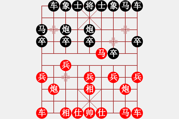 象棋棋譜圖片：東馬 詹意憙 負 東馬 黃禱睿 - 步數(shù)：10 