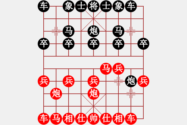 象棋棋谱图片：刘蔚先负常灯——2021.8.8.于信江河畔 - 步数：10 