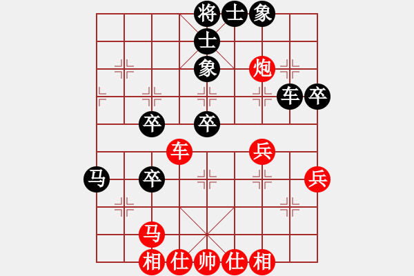 象棋棋譜圖片：2023.3.4.2中級場先負五七炮進三兵對屏風(fēng)馬進3卒 - 步數(shù)：50 